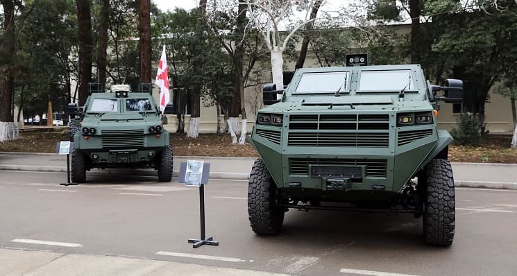 PM, defense minister attend presentation of reconnaissance vehicle made in Georgia