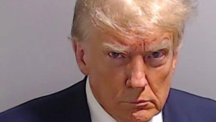 Trump’s mug shot appears after booked at prison