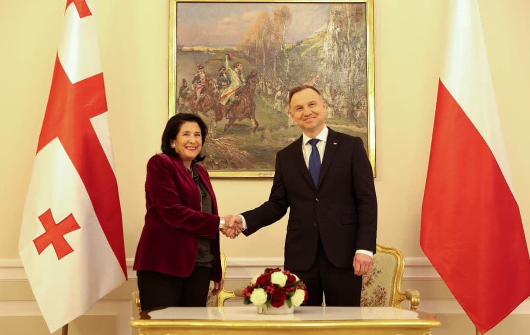 Polish president reiterates “unwavering” support for Georgia’s Euro-Atlantic goals