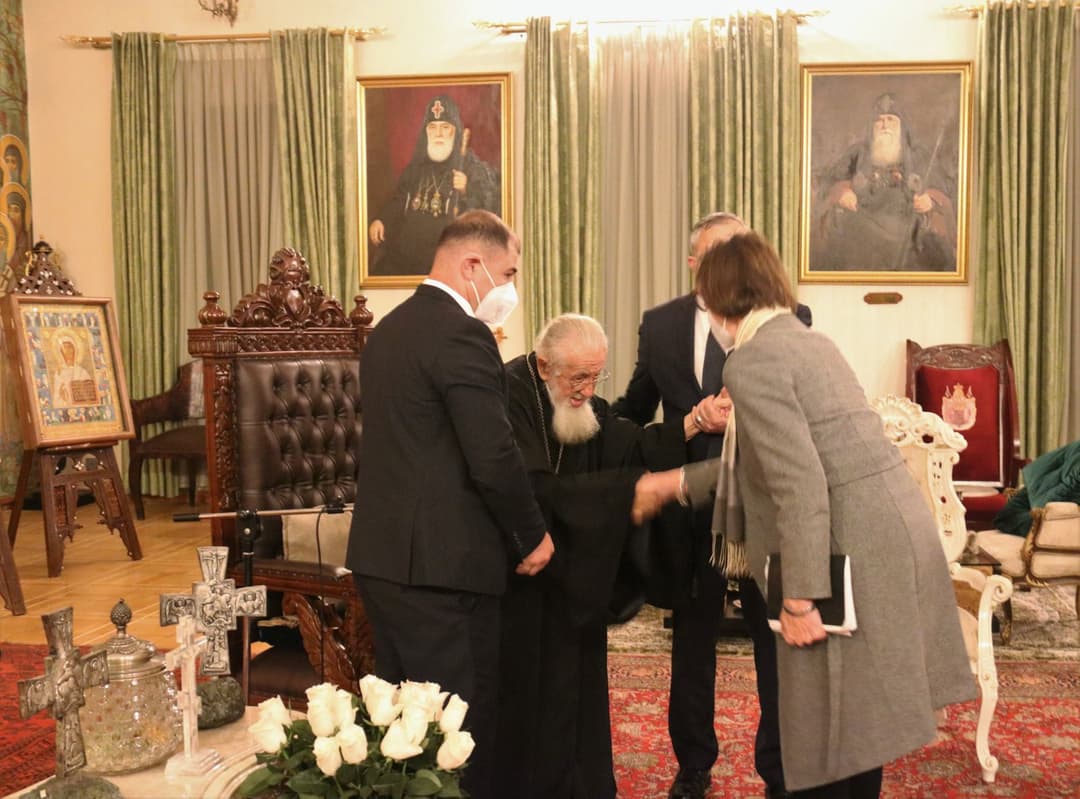 კათოლიკოს-პატრიარქი ეუთოს საგანგებო წარმომადგენელს სამხრეთ კავკასიაში ანიკა სოდერს შეხვდა