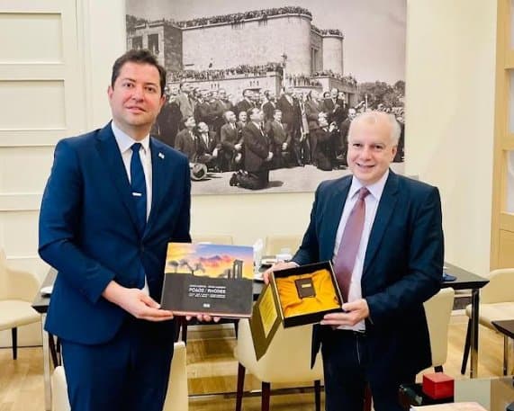 აფხაზეთის ავტონომიური რესპუბლიკის მთავრობის წარმომადგენლები როდოსის მერს შეხვდნენ