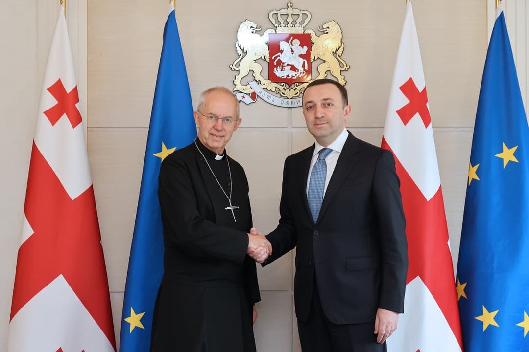 ირაკლი ღარიბაშვილი კენტერბერის მთავარეპისკოპოს ჯასტინ უელბის შეხვდა