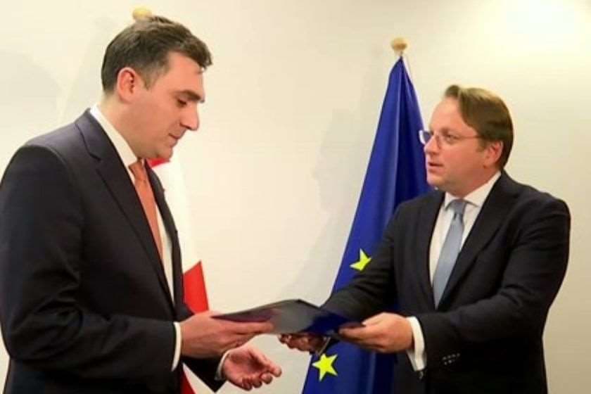 საქართველოს ევროკავშირში წევრობის განაცხადზე კითხვარი გადაეცა