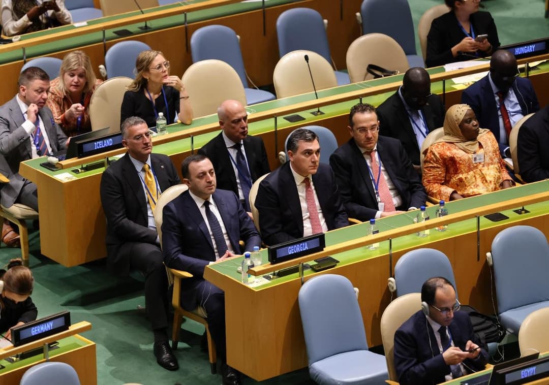 ირაკლი ღარიბაშვილი გაეროს 77-ე სესიის გენერალურ დებატებზე აშშ-ის პრეზიდენტის სიტყვით გამოსვლას დაესწრო