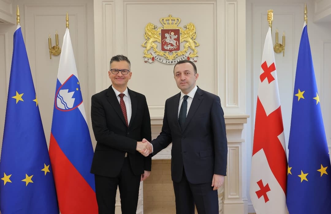Georgian PM meets Slovenian Defence Minister