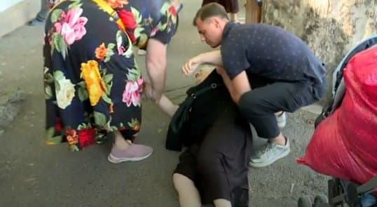 გორში პროტესტის დროს ერთ-ერთი გარემოვაჭრე შეუძლოდ გახდა