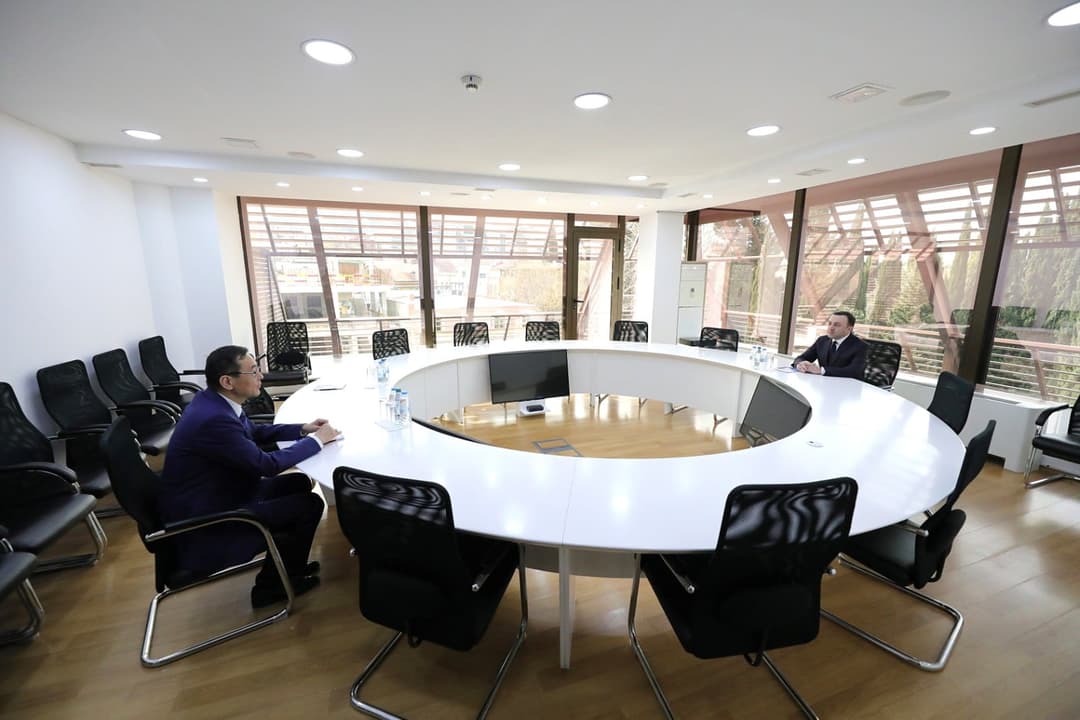 ირაკლი ღარიბაშვილი ჩინეთის ელჩს შეხვდა