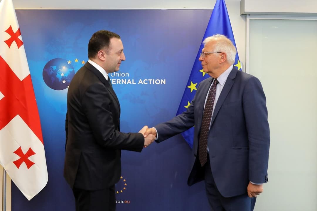 ირაკლი ღარიბაშვილი ბრიუსელში ჯოზეფ ბორელს შეხვდა