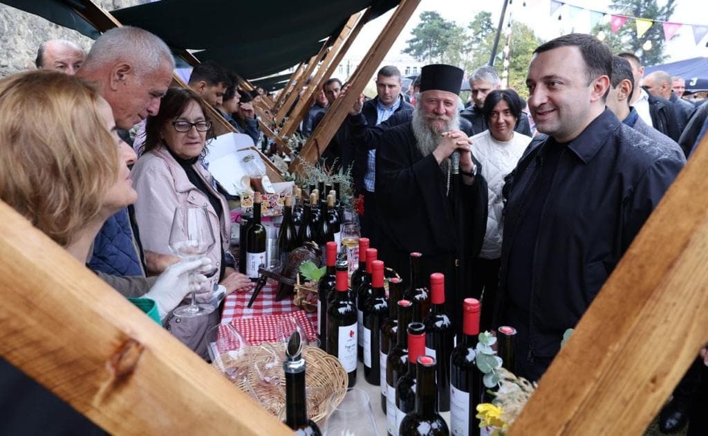 ირაკლი ღარიბაშვილი თელავში, ღვინის დღეების გახსნას დაესწრო