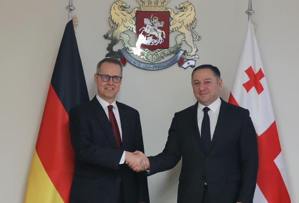 შს მინისტრმა გერმანიის ფედერაციული რესპუბლიკის ელჩთან გაცნობითი შეხვედრა გამართა