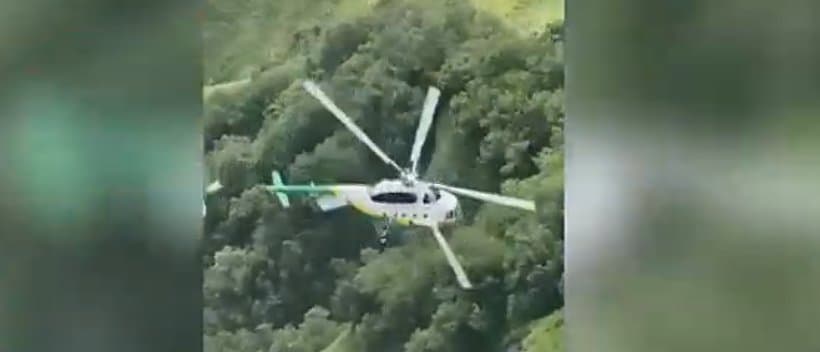 Allegedly eight killed as Border Police helicopter crashes a rock in Gudauri