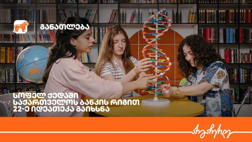 “საქართველოს ბანკის” რიგით 22-ე იდეათეკა სოფელ ქედაში გაიხსნა