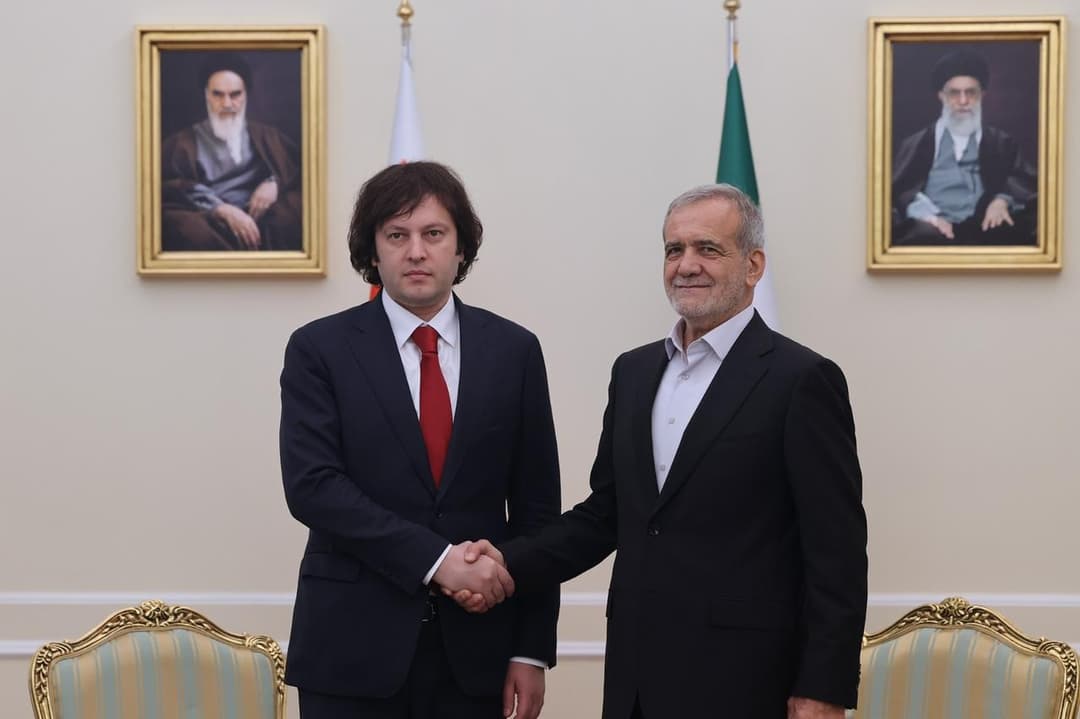 ირაკლი კობახიძე ირანის პრეზიდენტს შეხვდა