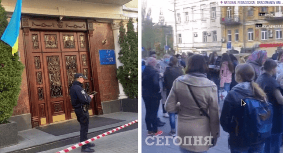 კიევში, დრაგომანოვის უნივერსიტეტში ნაღმის არსებობის შესახებ ინფორმაციის გამო ევაკუაცია გამოცხადდა