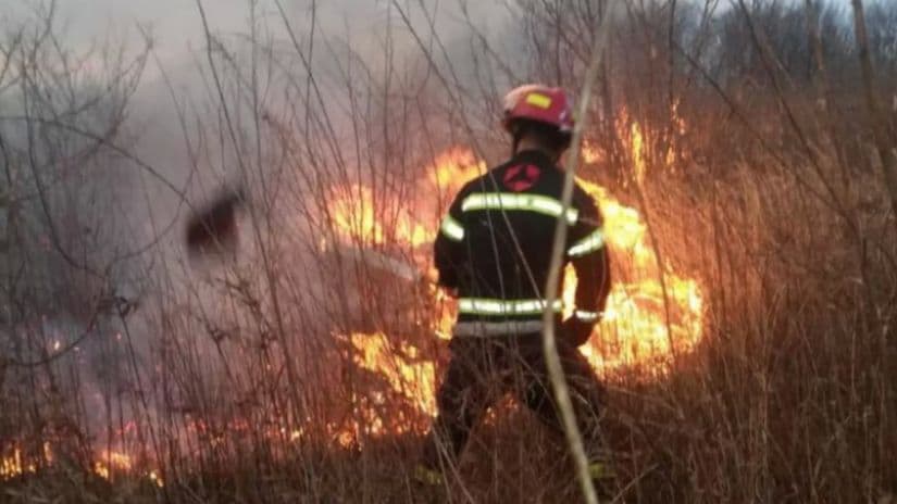 დიდ დიღომში ხანძარია