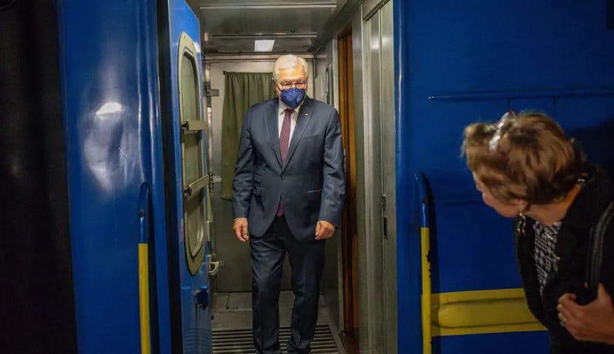 German president arrives in Kyiv