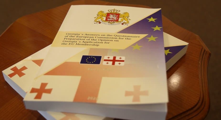 საქართველო ევროკომისიას კითხვარის მეორე ნაწილს დღეს გადასცემს