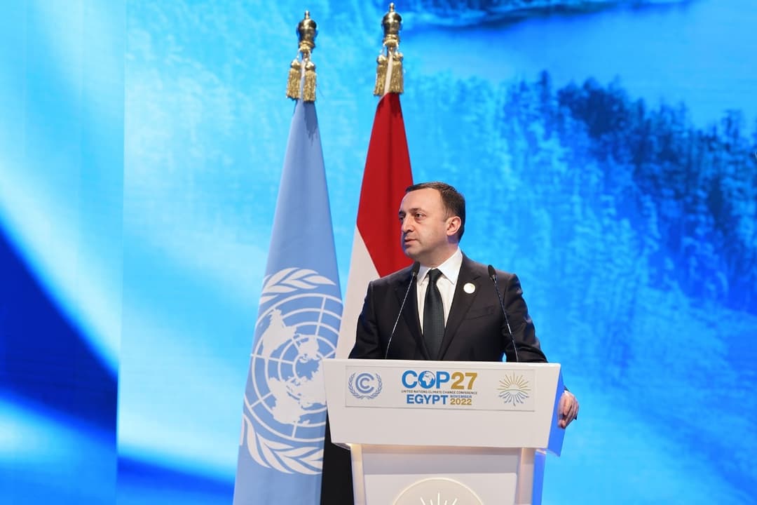 ირაკლი ღარიბაშვილი – კლიმატის ცვლილება ჩვენი თაობის გამოწვევად იქცა და სახელმწიფოთა ლიდერები, პასუხისმგებელი ვართ, რომ გამოსავალი ვიპოვოთ