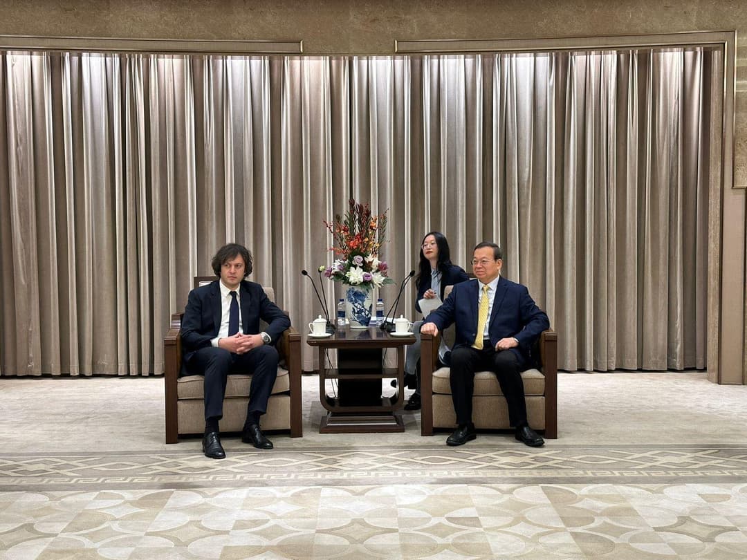 Georgian ruling party delegation holds “productive meetings” in China, visits Shanghai Development Exhibition Center