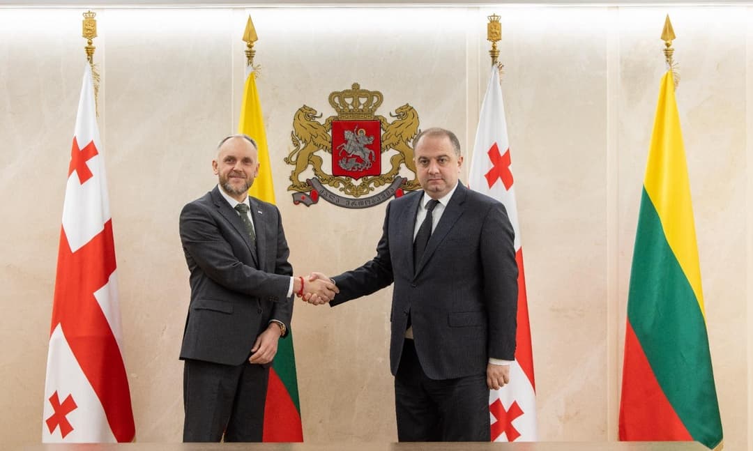 ირაკლი ჩიქოვანი ლიეტუვის რესპუბლიკის ელჩს შეხვდა