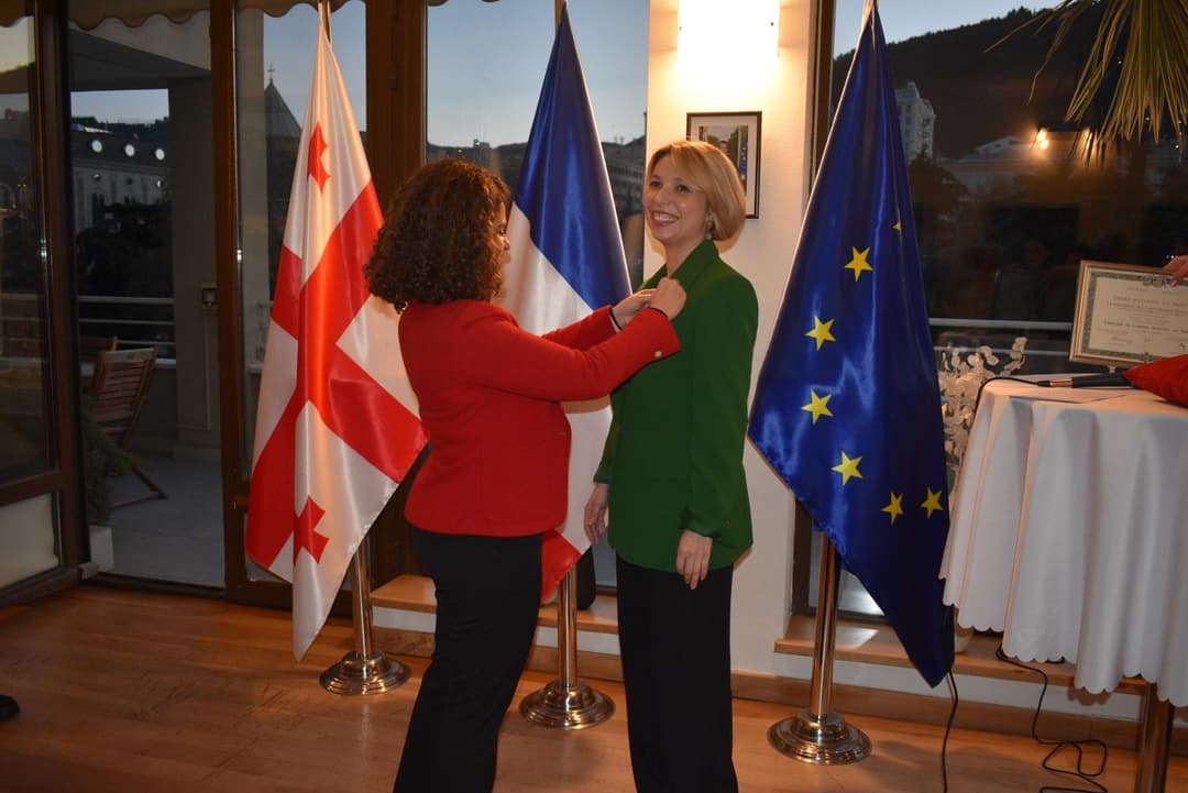 French ambassador awards former ombudsperson for promoting human rights