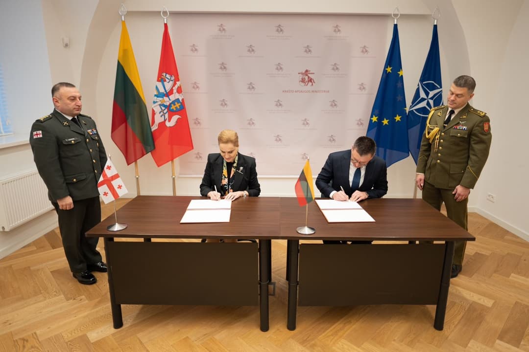 საქართველოსა და ლიეტუვას თავდაცვის სამინისტროებს შორის ორმხრივი თანამშრომლობის გეგმა გაფორმდა