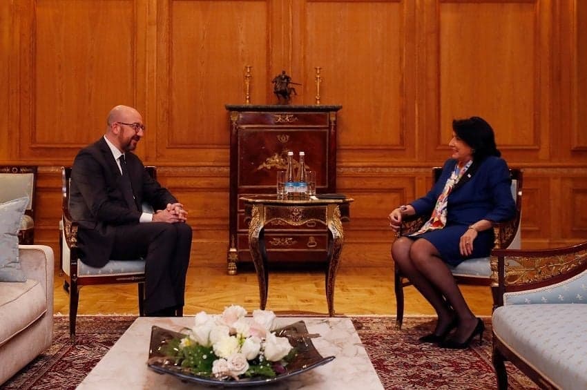 შარლ მიშელმა სალომე ზურაბიშვილი უახლოეს დღეებში სამუშაო ვიზიტით ბრიუსელში მიიწვია