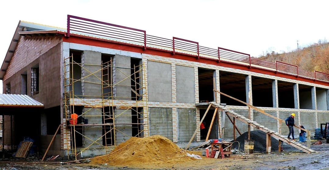 ონში, ბეერ-შევას სახელობის პარკში საჭიდაო დარბაზის სამშენებლო სამუშაოები მიმდინარეობს