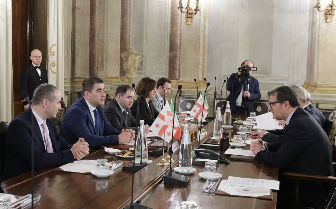 შალვა პაპუაშვილი იტალიის პარლამენტის სენატის ვიცე-პრეზიდენტს შეხვდა