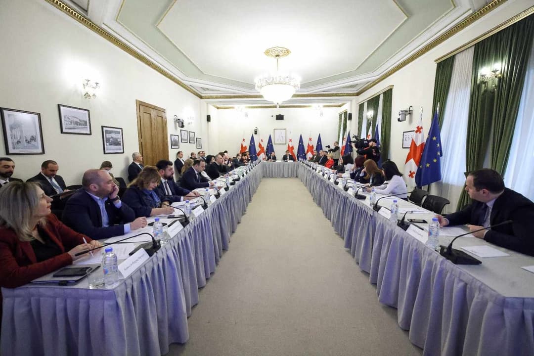 ევროკავშირის 9 რეკომენდაციასთან დაკავშირებით პარლამენტში შეხვედრა მიმდინარეობს