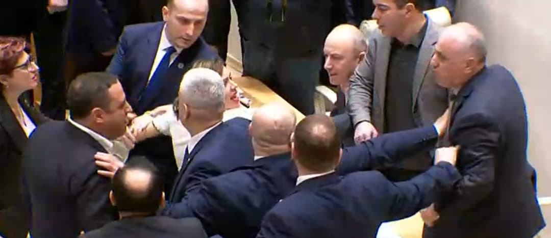 დეპუტატები სხდომათა დარბაზში ერთმანეთს დაუპირისპირდნენ