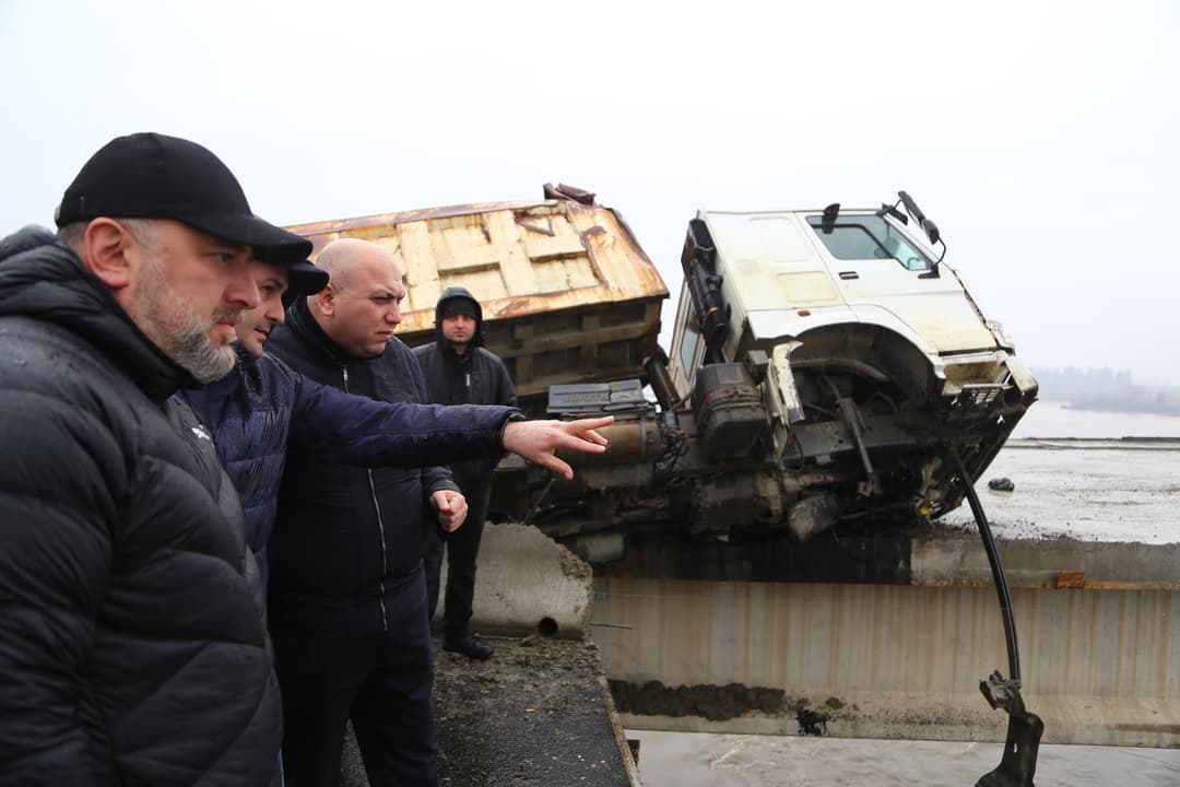 ირაკლი ქარსელაძე – ხიდის დაზიანებული ბურჯისა და ამის შედეგად ჩაწოლილი მონაკვეთის შესწავლა უკვე დაწყებულია