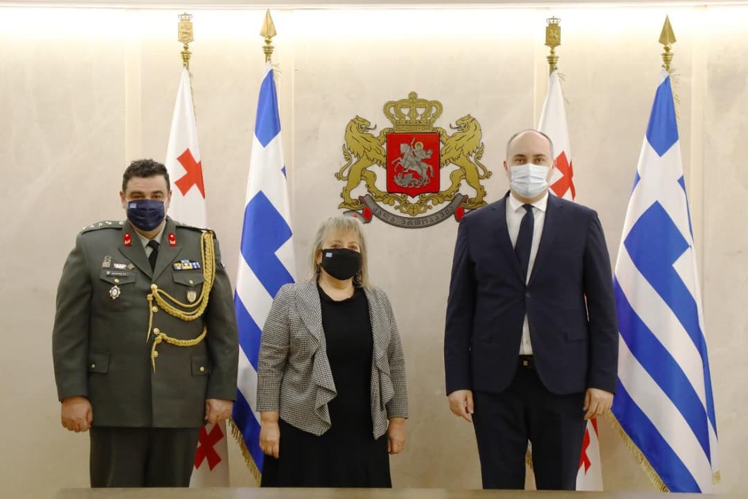 ჯუანშერ ბურჭულაძე საბერძნეთის რესპუბლიკის ელჩს შეხვდა