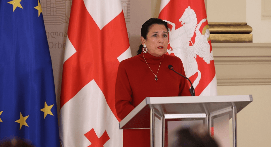 Georgian president “strongly condemns” de facto Abkhaz president’s visit to Minsk