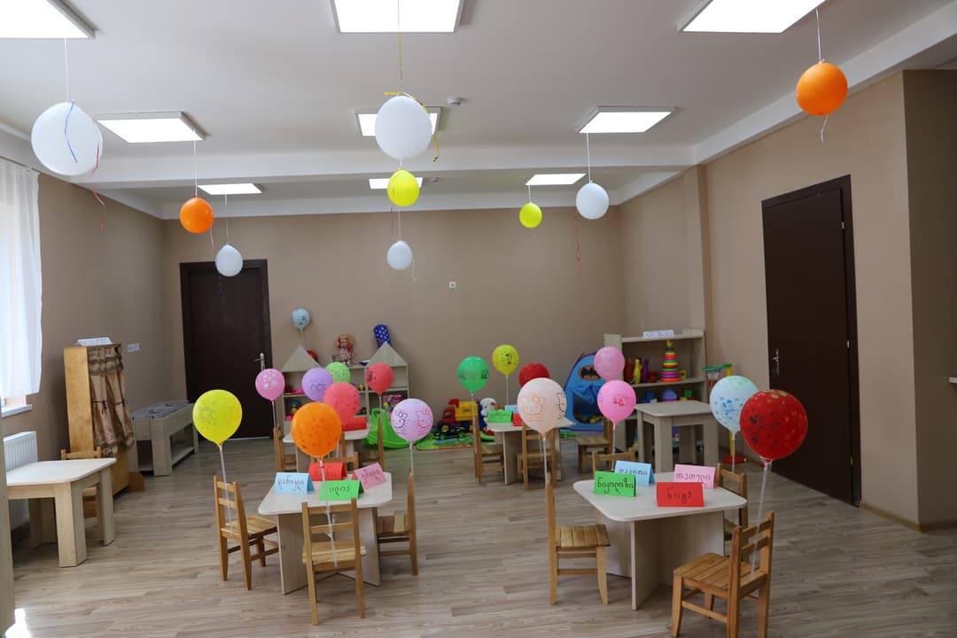 სოფელ ზედა საზანოში ახალი საბავშვო ბაღი აშენდა