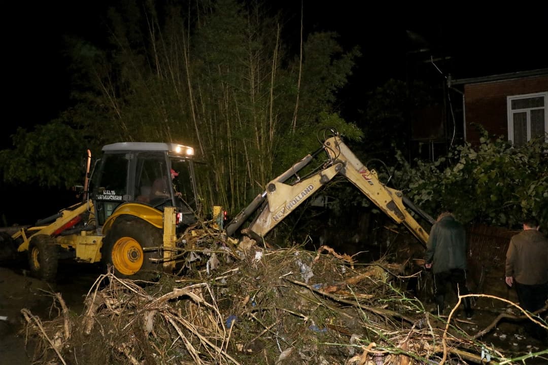 უხვმა ნალექმა სამეგრელოს მუნიციპალიტეტებში პრობლემები შექმნა