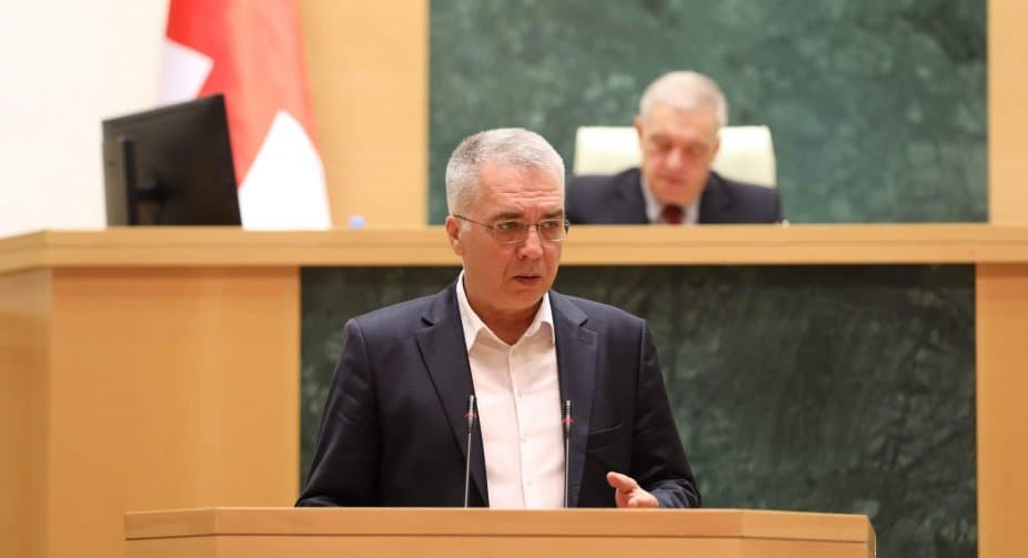 Parliament suspends mandate for ruling party MP who refused to back foreign agents bill