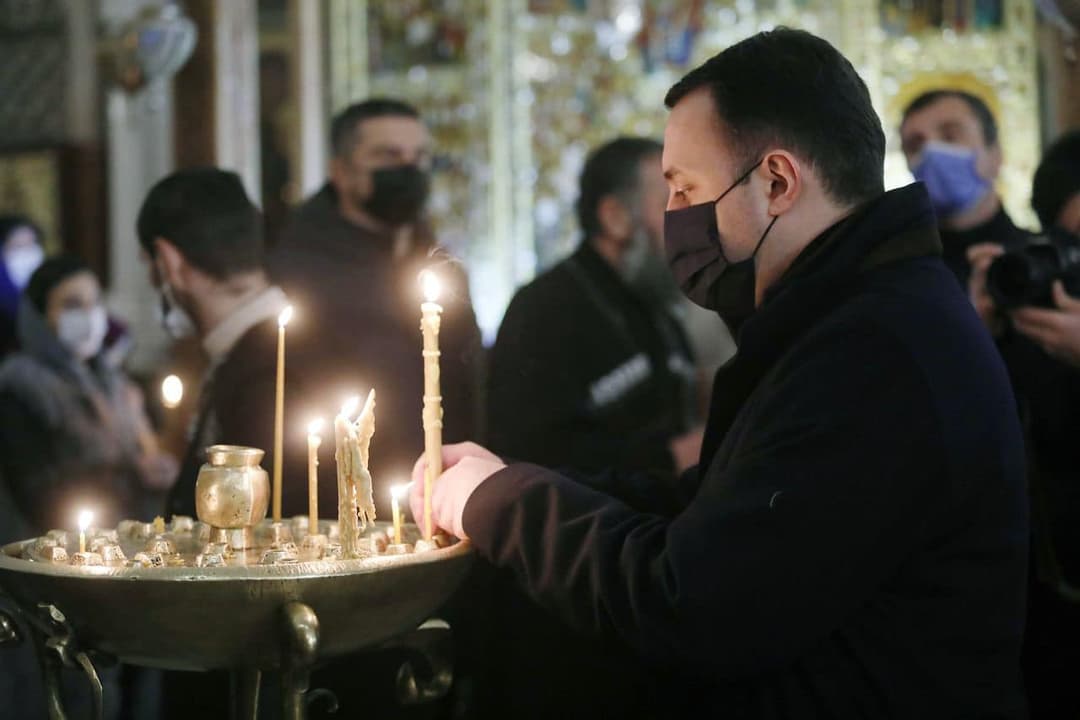 ირაკლი ღარიბაშვილი საშობაო წირვას დაესწრო