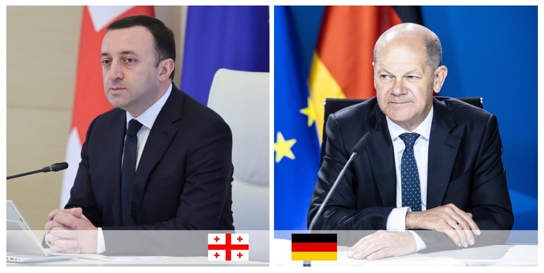 ირაკლი ღარიბაშვილი ოლაფ შოლცს ტელეფონით ესაუბრა