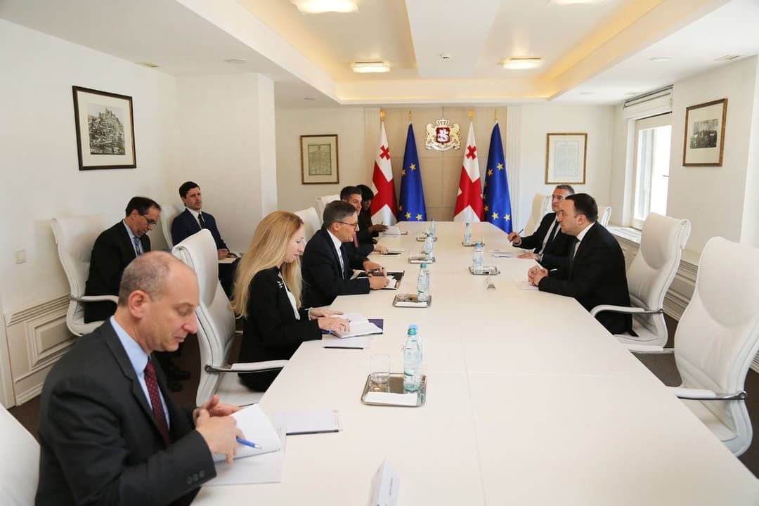 ირაკლი ღარიბაშვილი აშშ-ის სახელმწიფო მდივნის მრჩეველს შეხვდა