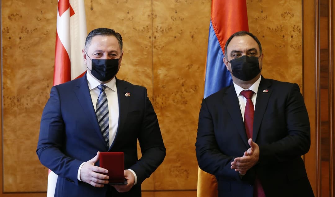 ვახტანგ გომელაური ოფიციალური ვიზიტით სომხეთის რესპუბლიკაში იმყოფება