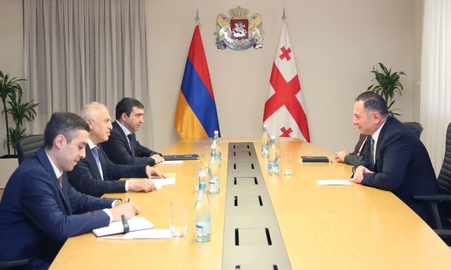 ვახტანგ გომელაური სომხეთის რესპუბლიკის ელჩს შეხვდა