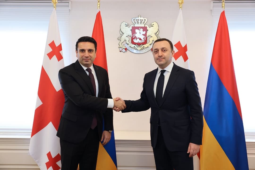 ირაკლი ღარიბაშვილი სომხეთის ეროვნული ასამბლეის პრეზიდენტს შეხვდა