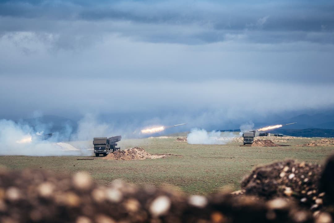 მე-5 საარტილერიო ბრიგადამ საველე სწავლება ჩაატარა