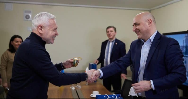 გიორგი ზაქარაშვილი ხარკოვის მერს შეხვდა