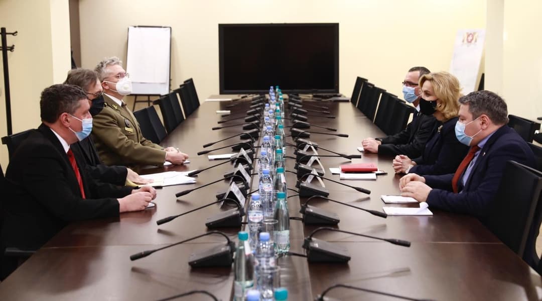 თავდაცვის მინისტრის პირველი მოადგილე რუმინეთის პრემიერ-მინისტრის მრჩეველს შეხვდა