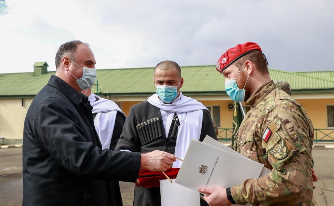 საჩხერეში სამთო მომზადების ზამთრის კურსის დასრულების ცერემონიალი გაიმართა