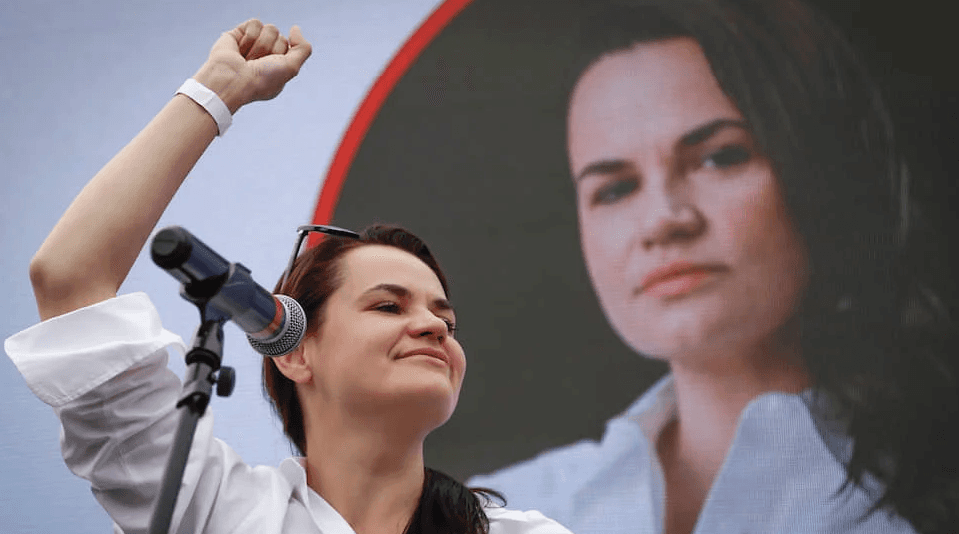 ბელარუსში ტიხანოვსკაიას დაუსწრებლად თავისუფლების 15 წლით აღკვეთა მიუსაჯეს