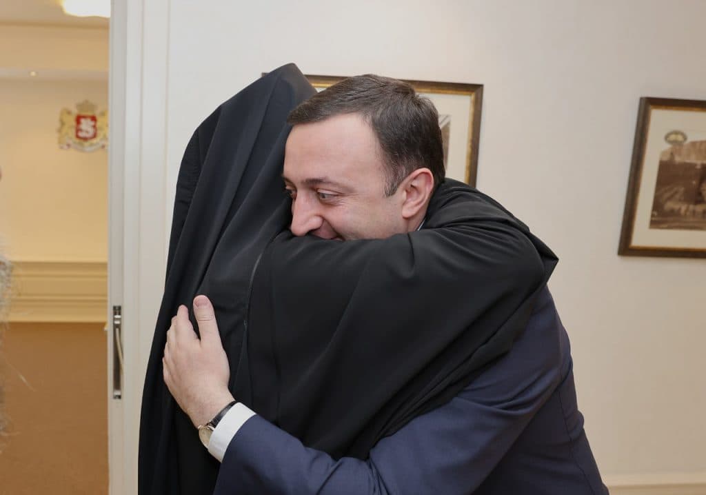 Georgian PM meets Archimandrite Ephraim, Abbot of the Vatopedi Monastery at Mount Athos