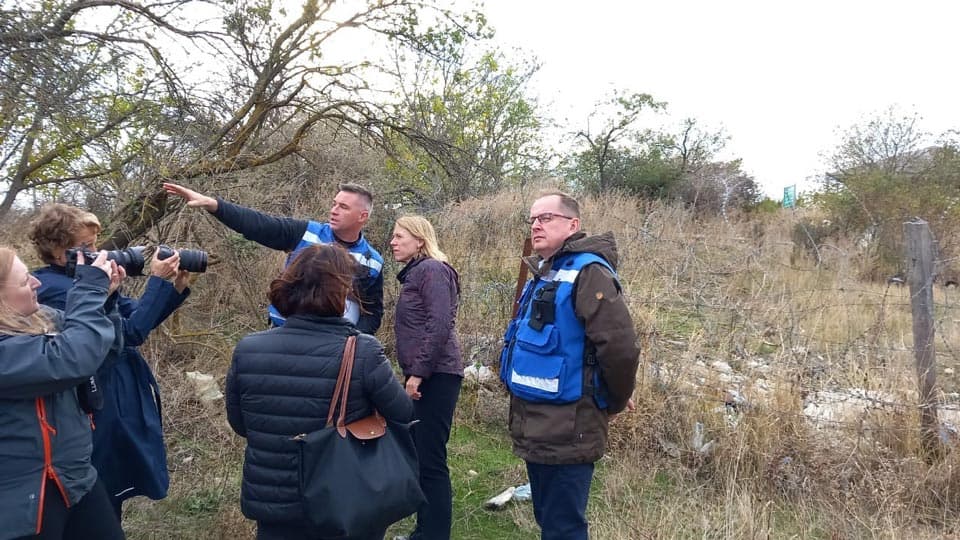 Norwegian FM visits occupation line in central Georgia